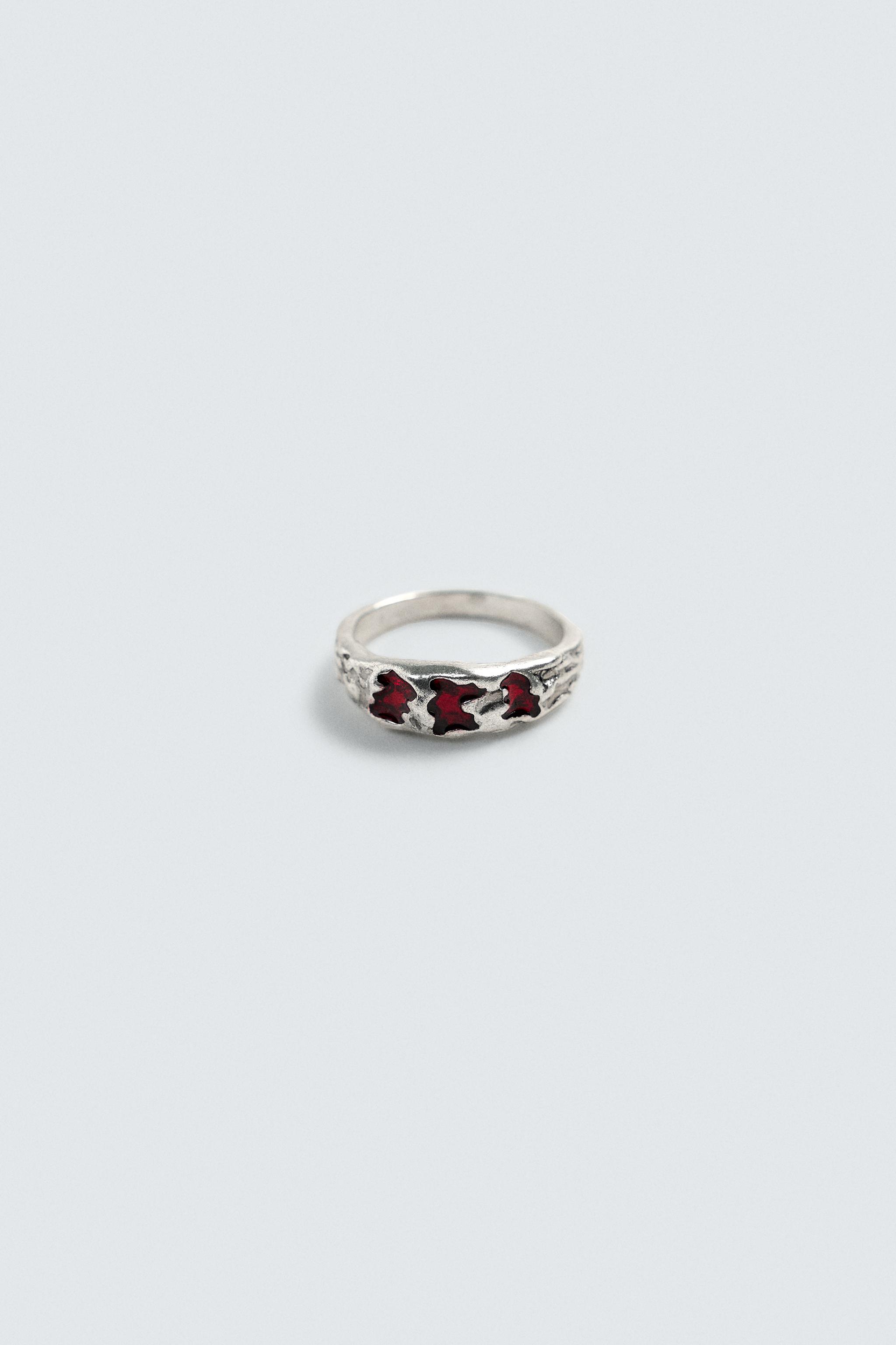 CONTRAST BEADED RING